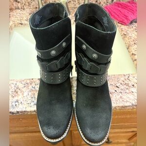 Lucky Brand Black Suede Boots